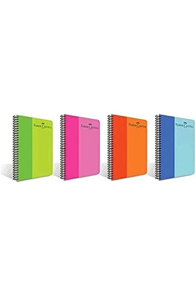 markentegra Faber-Castell BiColor Spiralli Defter, A4, 80 Yaprak, 70g Kağıt, ...