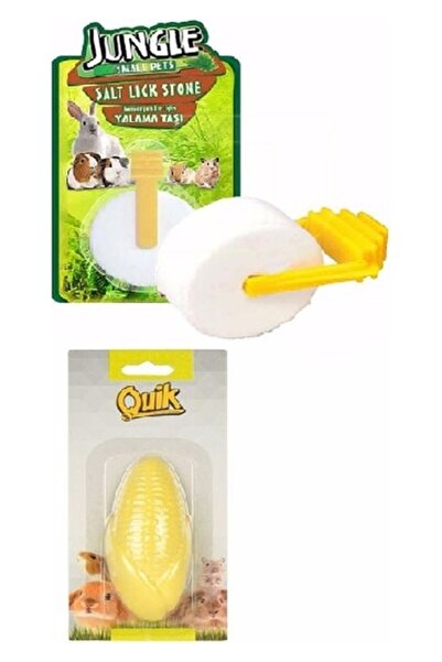 Quik Kemirgen Ihtiyaç Seti Yalama Taşı Kemirme Taşı 2 Parça