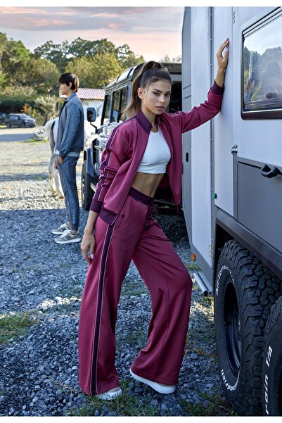 SPORTEMPT Fermuarlı Kadın Eşofman Üstü - Fuşya