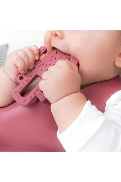 MinikOiOi Inel gingival Minikoioi, 100% Premium Silicone, Cactus – Pinky Pink
