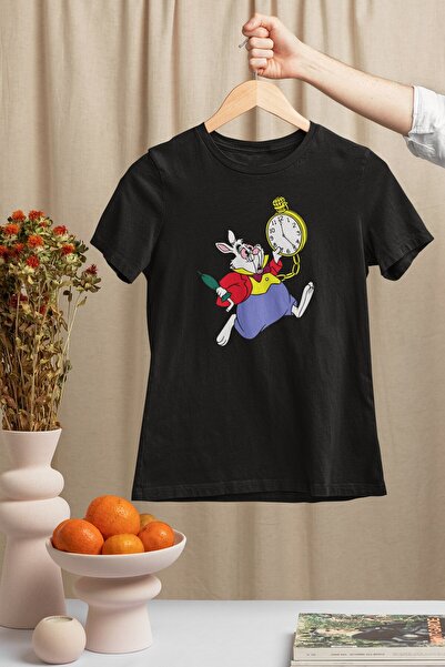 SVART WEAR Μπλουζάκι White Rabbit Crew Neck 100% βαμβακερό με στάμπα και κοντ...