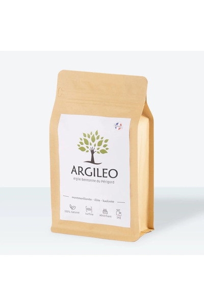 JollyMag Bílý bentonitový jíl pro vnější použití, 1 kg, Argileo