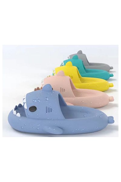Gimihome Women's Plastic Slippers, Shark Design, Various Colors