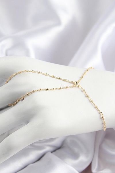 Clariss Rice Bead Chain X Model Gold Color Women's Shahmeran