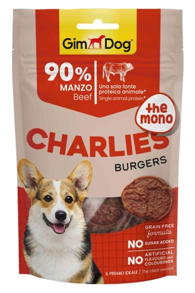 Gimdog Charlies The Mono Burgers Sığır Etli Köpek Ödülü 70GR