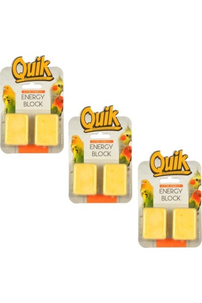 Quik Kuşlar Için Gaga Taşı Enerji Bloğu Muzlu 2’li ( 3 Adet )
