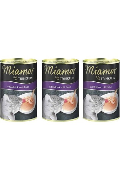 Miamor Vital Drink Ördekli Kedi Çorbası 135 ml x 3 Adet