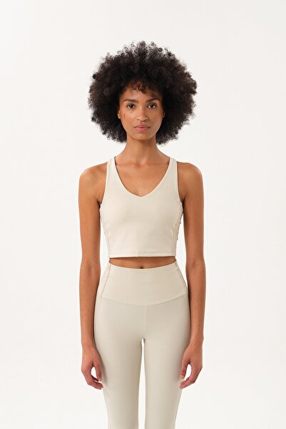 SPORTEMPT Women's Sports Bra with Side Panels, V-Neck, Full Support, Push up ...