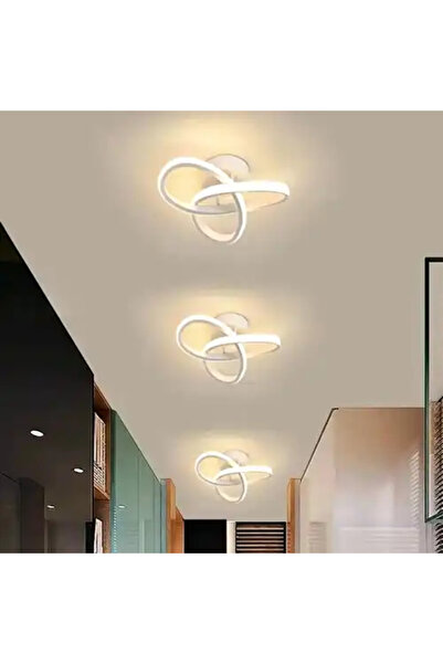 LED CONCEPT LED chandelier with 3 types of light, white, asymmetrical, 33W, 32x32x20cm