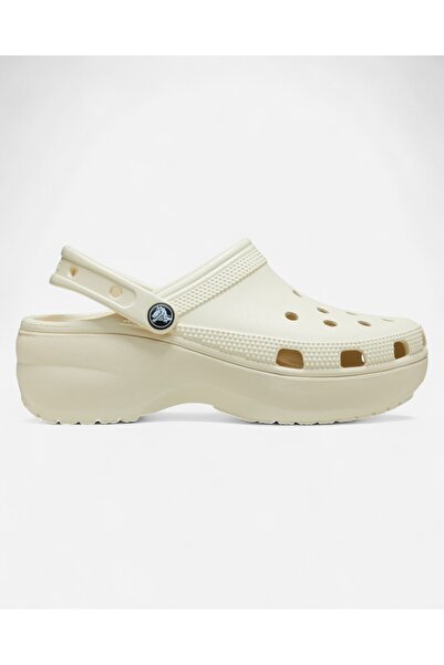 Crocs Classic Platform Clog W Kadın Krem Terlik 2067502Y2