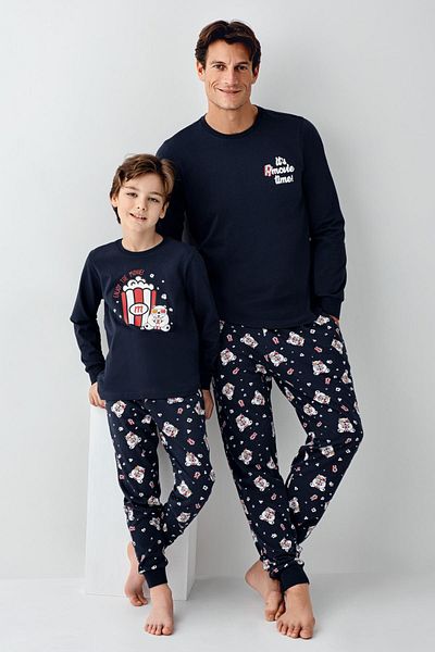 Rolypoly Family Cinema Pleasure Pajamas Combination, Women's Men's and Children's Pajamas Are Priced Separately