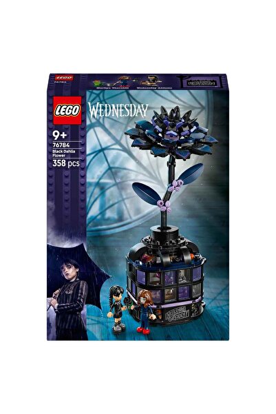 LEGO Wednesday Black Star Flower 76784 - Collectible Flower for Children Ages 9 and up