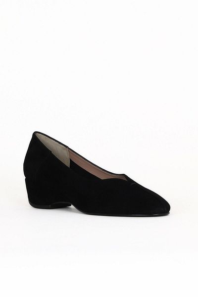 Bueno Shoes Black Suede Women's Heeled Shoes 33Wa7316