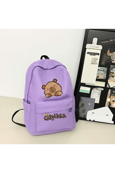 Touz Moda Capybara Printed School, Classroom, Course Backpack