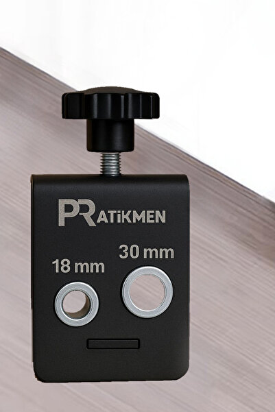 pratikmen Bas Aç 18 ve 30 Mm Orta Merkez Delik Delme Aparatı