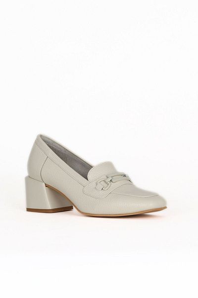 Bueno Shoes Beige Flotter Leather Women's Heeled Shoes 33Wa7395