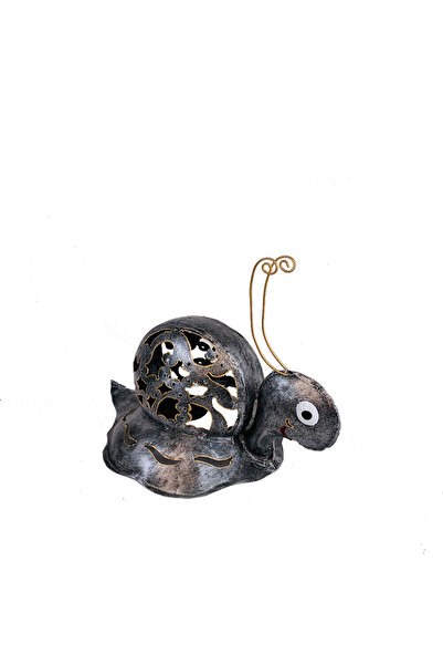 OEM Garden decoration Silver snail 21x34x23 cm