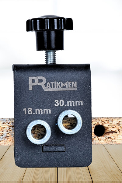pratikmen Bas Aç 18 ve 30 Mm Orta Merkez Delik Delme Aparatı