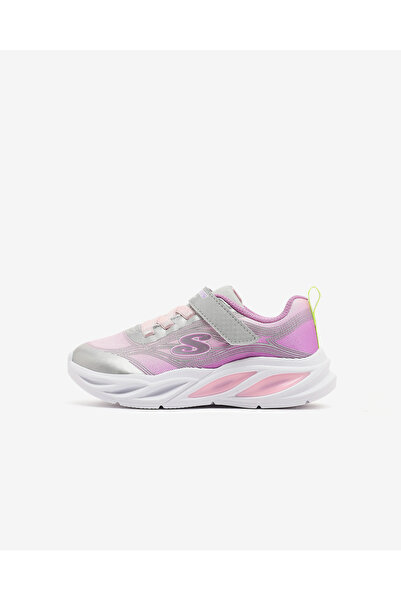 SKECHERS COSMIC GLOW Küçük Kız Çocuk Gri Işıklı Spor Ayakkabı 303712N SMLT