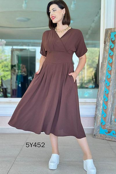 İnce Topuk Buy Gipeli Double Breasted Collar Dress 5Y452
