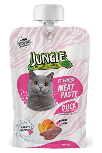 Jungle 90 gr Et Ezmesi Kedi Taze Ördekli & Bal Kabaklı 10'lu