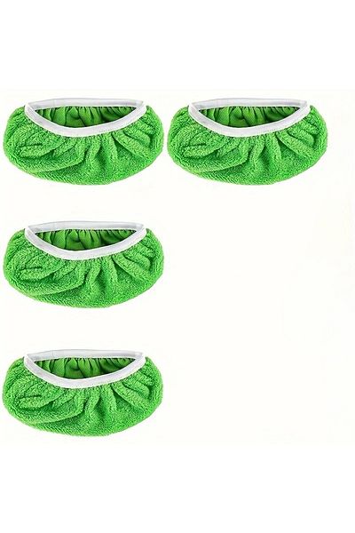 Choice1 4pcs green 4pcs-Reusable mop replacement pad, flat floor mop cloth, washable and durable replacement