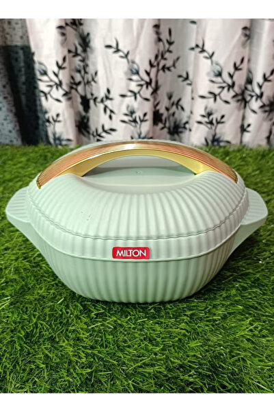 Milton Milton 4-Piece Food Container Set with Stainless Steel Inner and Heat-Resistant Rim