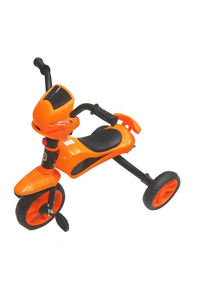 rexa Kids Motorcycle-Style Three-Wheel Ride-On Tricycle – Orange