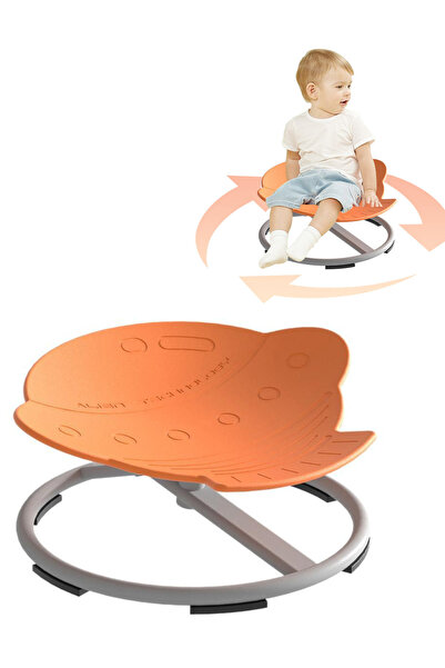Ma Baby كرسي دوار حسي للأطفال - مقعد علاجي مريح بقاعدة معدنية آمنة (220 رطلاً)