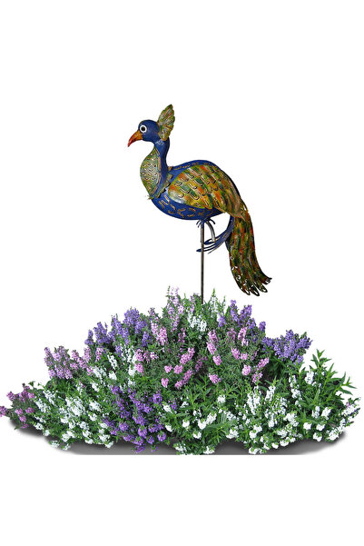 OEM Metal garden decoration Peacock pendulum 137x55x33 cm