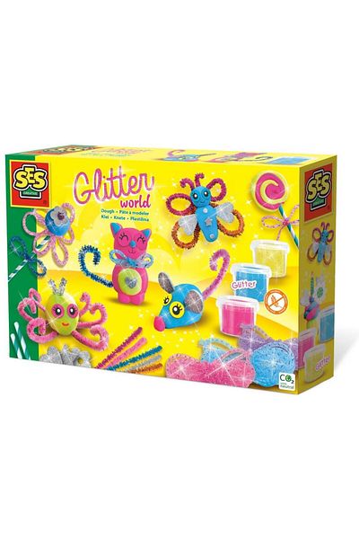 SES Creative Creative set - Glitter world made of plasticine