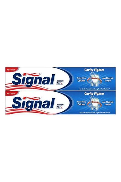 Signal Cavity Fighter Tooth Paste, 2 × 120 ml