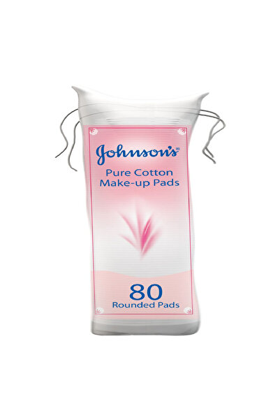 Johnson's مناديل مكياج قطنية نقية، 80 منديلًا