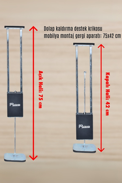 pratikmen Dolap Kaldırma Destek Krikosu Mobilya Montaj Gergi Aparatı (2 Adet)