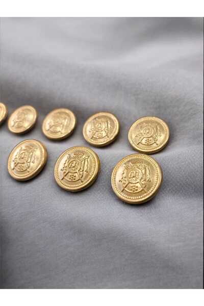 Cenik Aksesuar Blazer Ceket Düğmesi 10'lu 36 Boy 2.2cm - Düğme Gold Renk