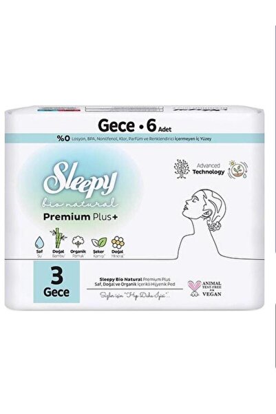 Sleepy Hijyenik Ped Tekli Gece 6'lı