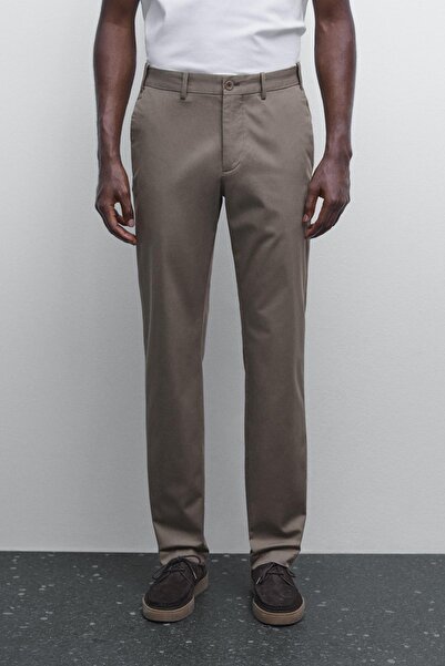 Massimo Dutti Pamuklu slim fit pantolon