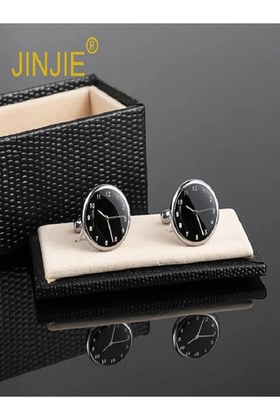 Premium Watch Design Cufflinks for Men - Stylish Party Wear Cufflinks