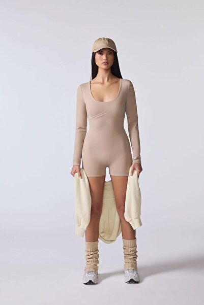 Forever 21 Şekillendirici Kare Yaka Tulum