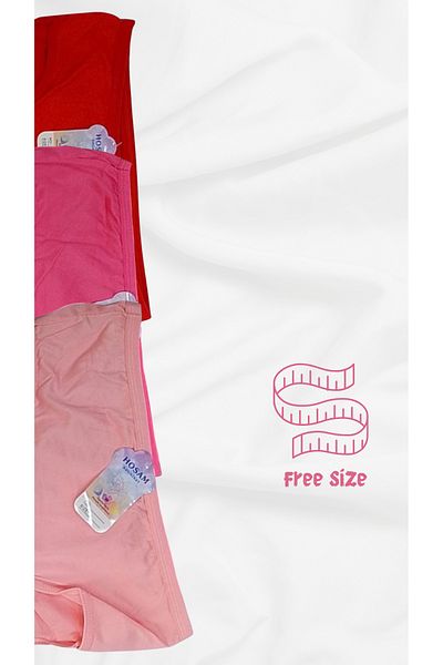 abu rehla Dozen women's oversized polyester blend boxers, comfortable, soft, light and quick-drying, suitable for everyday wear.