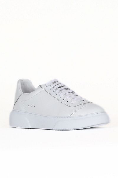 Bueno Shoes White Antique Leather Men's Sports Shoes 32Ma105