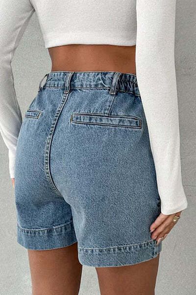 StreetWear Outlet Blugi Dama Scurti, Cu Design Casual Si Talie Medie