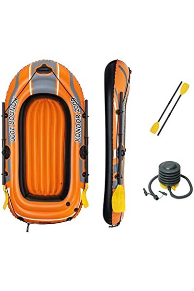 BESTWAY Kondor 2000 Inflatable Boat set, Rubber raft 1.88m