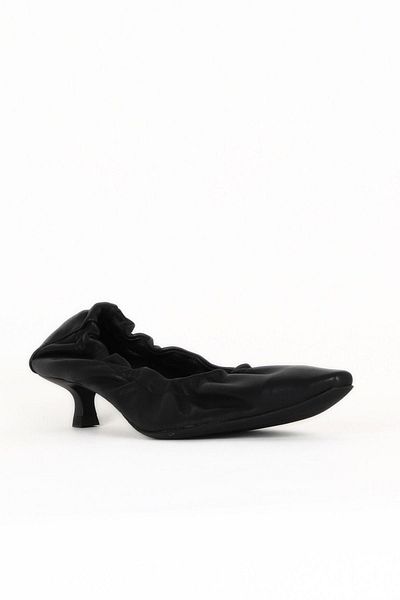 Bueno Shoes Black Leather Women's Heeled Shoes 30Wa24268