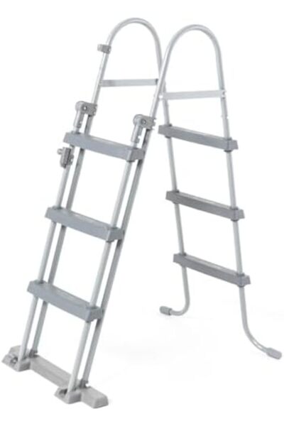 BESTWAY Power Steel Rectangular Pool Set, Multi-Colour, 4.04 x 2.01 x 1.00 m