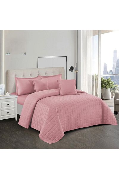 Roshen Solid summer comforter set for one and a half people, excellent compressed filling, fixed, consisting of 4 pieces / 220*170