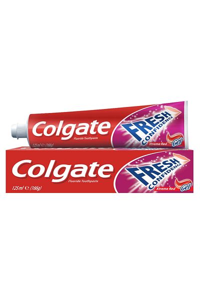 Colgate Fresh Confidence Xtreme Red Gel ToothPaste, 125ml