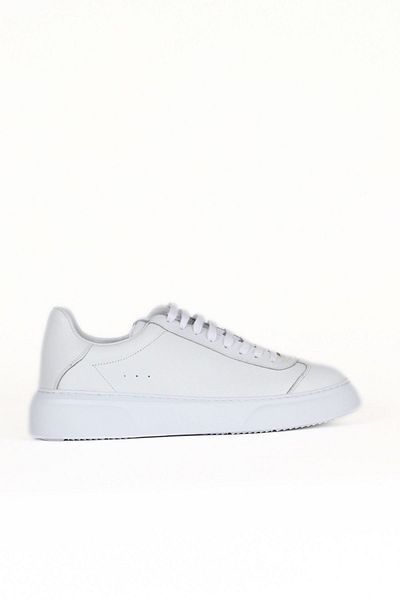 Bueno Shoes White Antique Leather Men's Sports Shoes 32Ma105