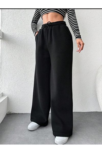 belean Women's Kompak Combed Cotton Oversize Wide Leg Women's Sweatpants - Sweatpants