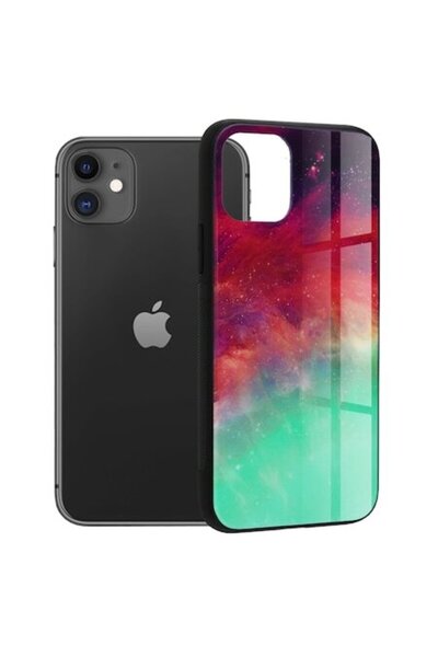 OEM Husa Compatibila cu iPhone 11, Glass Durable, Spate din Sticla Securizata...